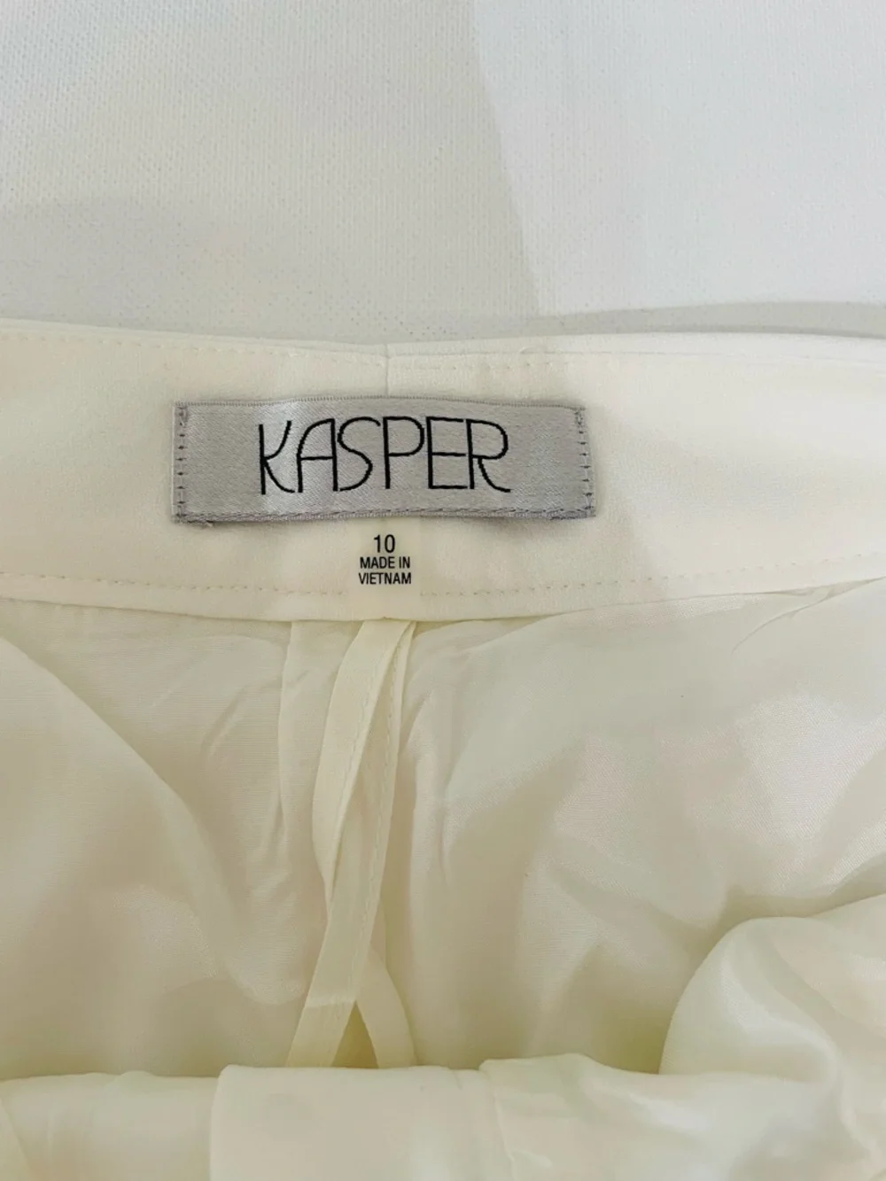 NWT Kasper Kate Classic Fit White Dress Pants Women’s Size 12 - Picture 6 of 6